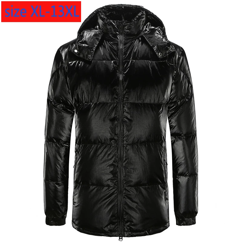 Новое поступление 2019 легкая Черная куртка-пуховик с капюшоном Мужская модная