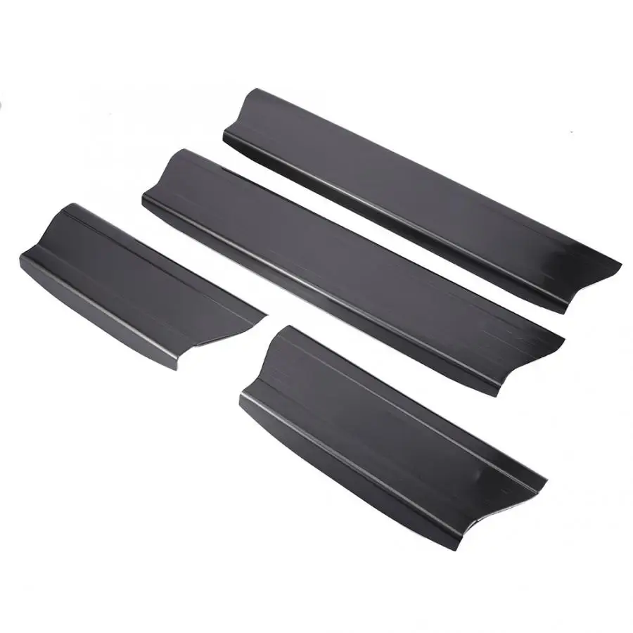 4pcs Black Built-in Door Sill Scuff Plate Guard Fit for Land Rover Range Sport 2014-2018 car accessories |