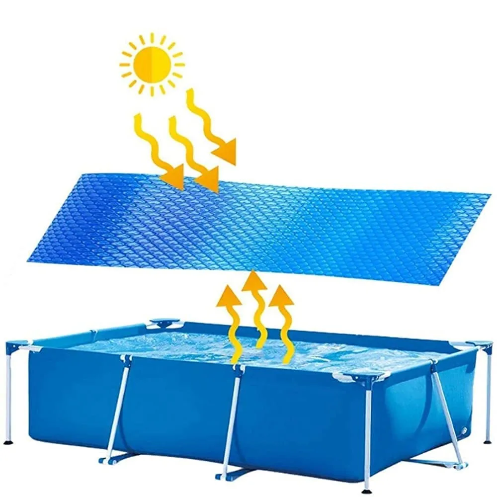

Solar Tarpaulin Rectangular Swimming Pool Anti-dust Protection Cover Heat Insulation Film For Indoor Outdoor Frame Pool