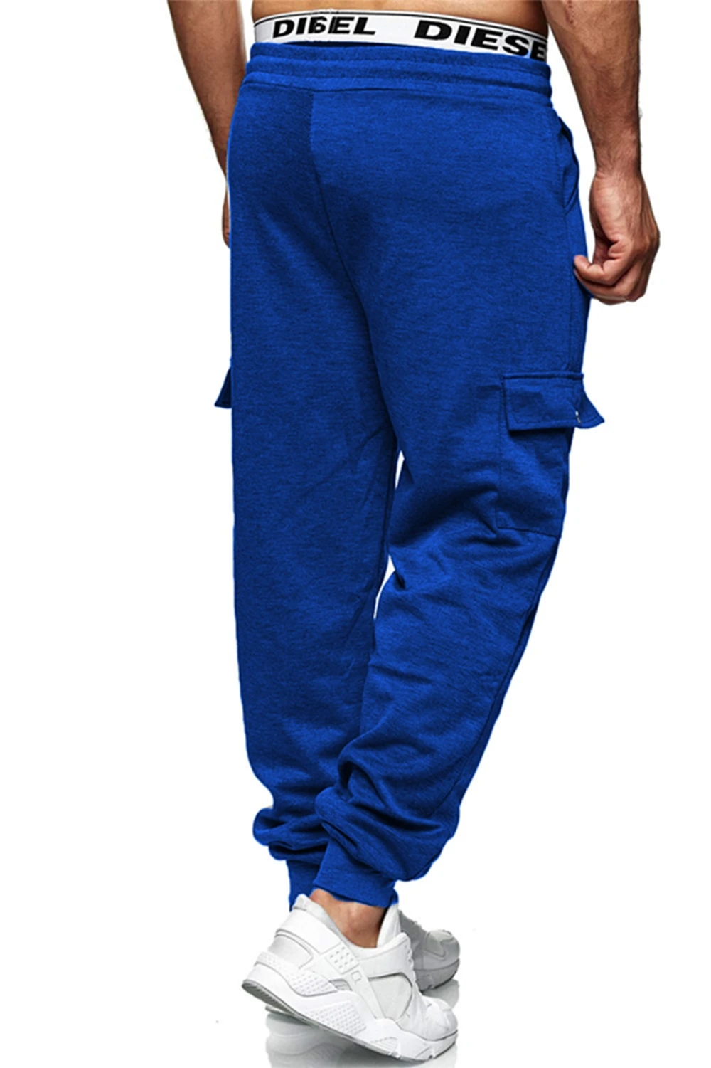 

Pants Men 2020 Spring and Autumn New Men's Pure Color Tethered Multi-pocket Loose Joggers Men Pants