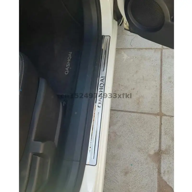 Для Nissan Qashqai 2009 2015 Высококачественная Накладка на порог из нержавеющей стали