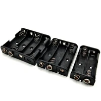 15pcslot masterfire 2x 3x 4x 1 5v aa plastic battery clip holder storage box case 2 3 4 slots batteries shell with 9v connector