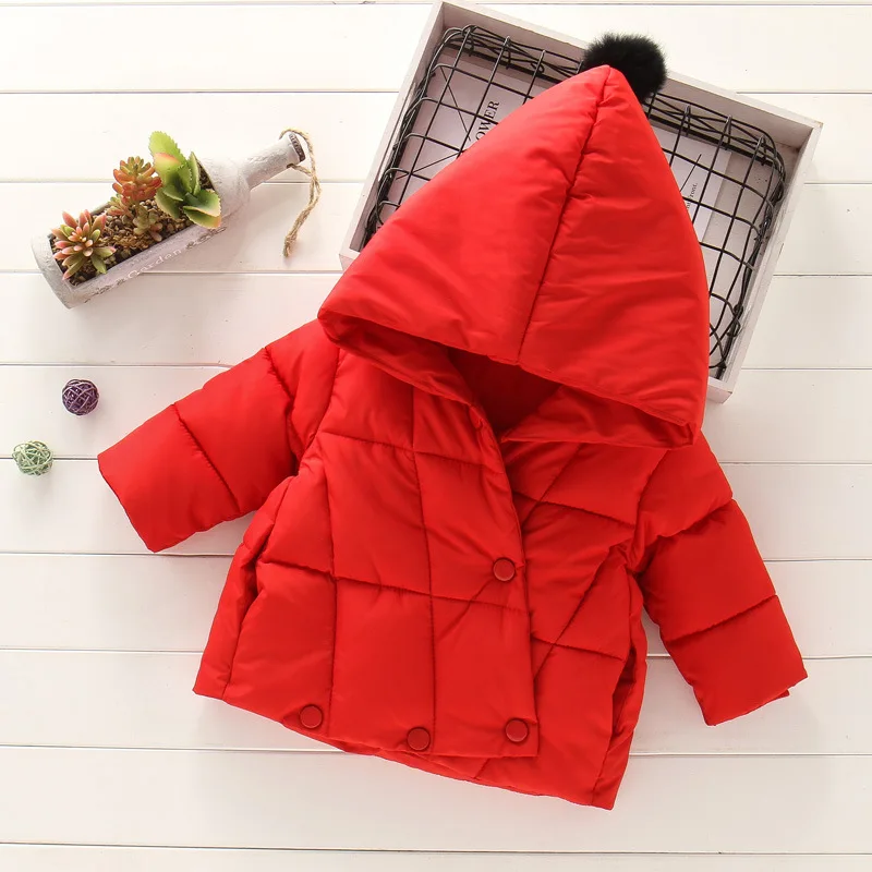 

Winter Girls Coat Children Down Fashion Hooded Warm Coat Cotton Thick Warm Kids Jacket Girls Outerwear CZF024