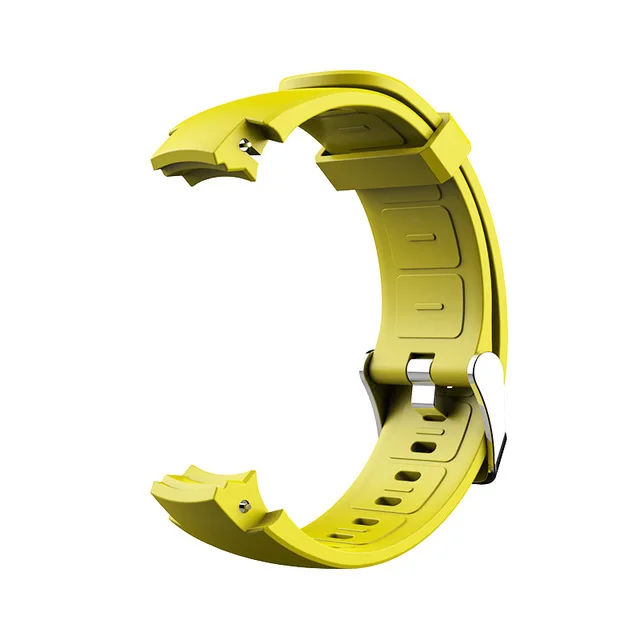 silicone yellow SIKAI силиконовый кожаный ремешок для часов Amazfit Verge lite умные часы высококачественный кожаный ремешок сменный Браслет для Huami 3 - Цвет: silicone yellow