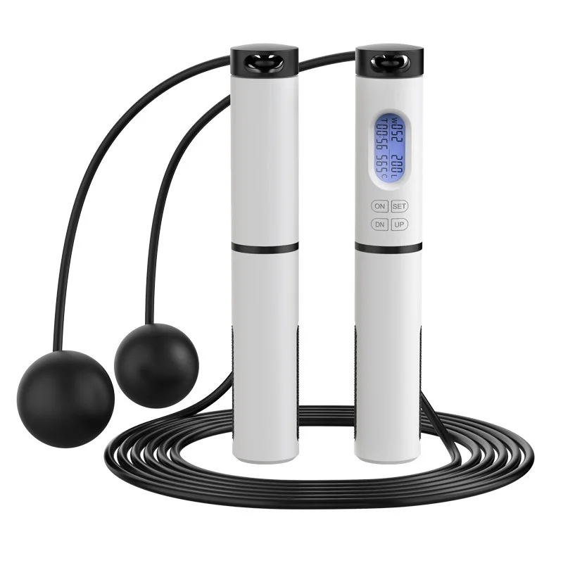 

Jump Rope Crossfit Exercise Digital Weighted Handle PVC Skipping Rope Adjustable Training Portable Fitness Equipment Jump Rope