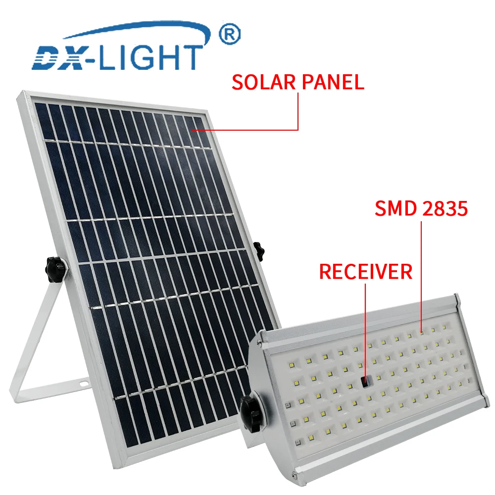 DXLIGHT LED Flood light Solar Light Waterproof Reflector Led Spotlight Projector FloodLights Street Outdoor Lighting Wall Lamp | Лампы и