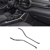 central control trim interior decoration abs gear side moulding cover trim car styling for toyota highlander xu70 2021 2022