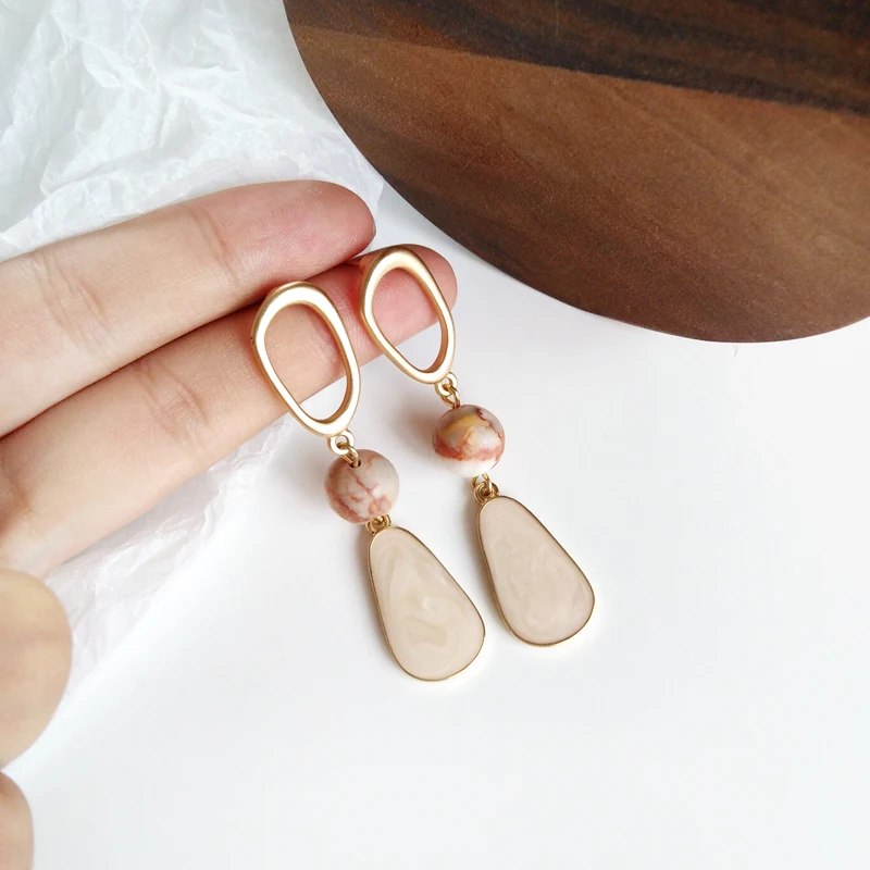 Креативные индивидуальные модные уличные металлические серьги с защелкой