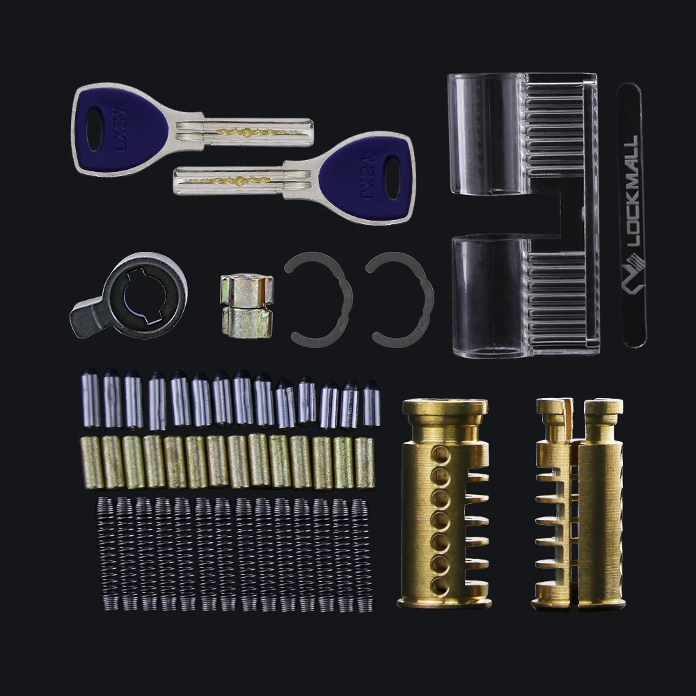 Новый двухъядерный Diy замок прозрачные замки для замка набор замков инструменты