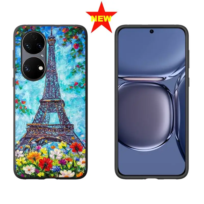 

Oil Painting Phone Case For Huawei P20 P30 P40 Pro honor mate 7a 8a 9x 10i lite