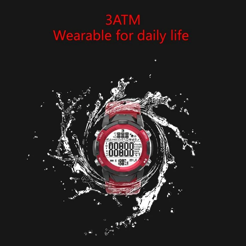 

Lenovo 2PCS C2 Smart Watch Fitness Tracker Heart Rate Monitor Bluetooth Smart Watch for Android IOS Phone, Red & Black