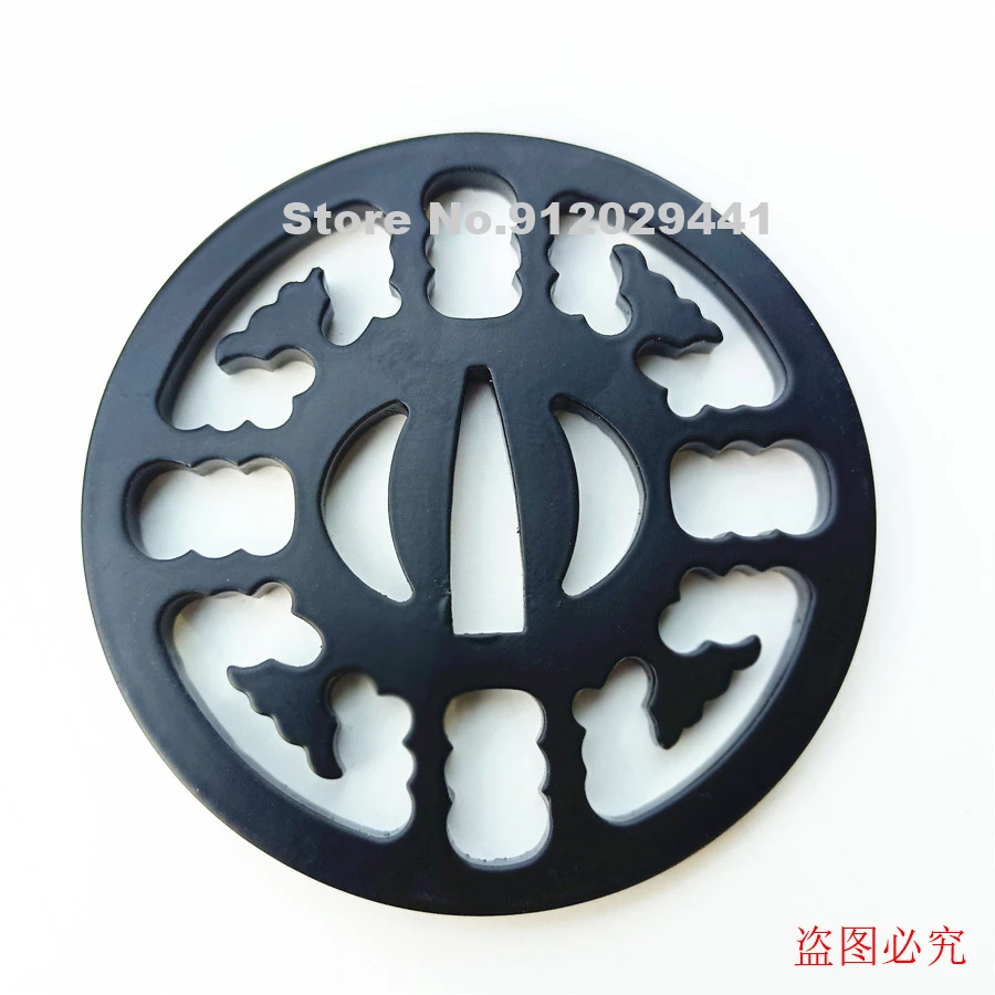 Хороший Сильный гладить Сталь Tsuba для японский самурайский меч катана