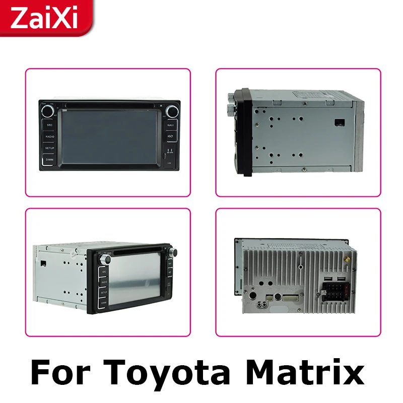 ZaiXi android автомобильный dvd gps мультимедийный плеер для Toyota Matrix 2002 ~ 2014 Навигатор