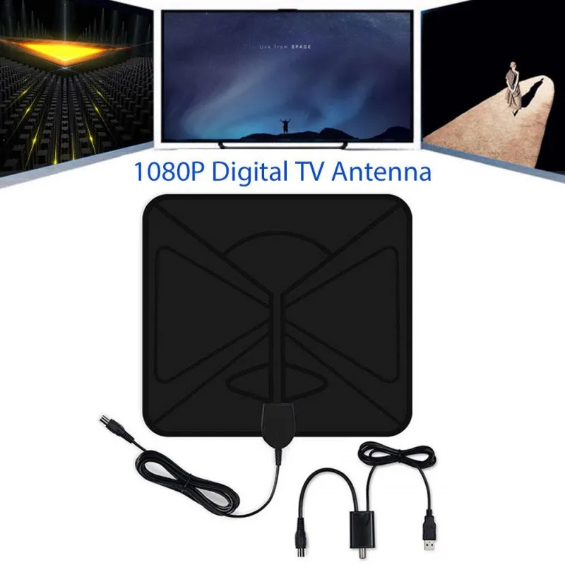 

1680Miles Indoor HDTV Aerial 4K HD Resolution Freeview TV Antenna With Signal Amplifier Booster High-quality