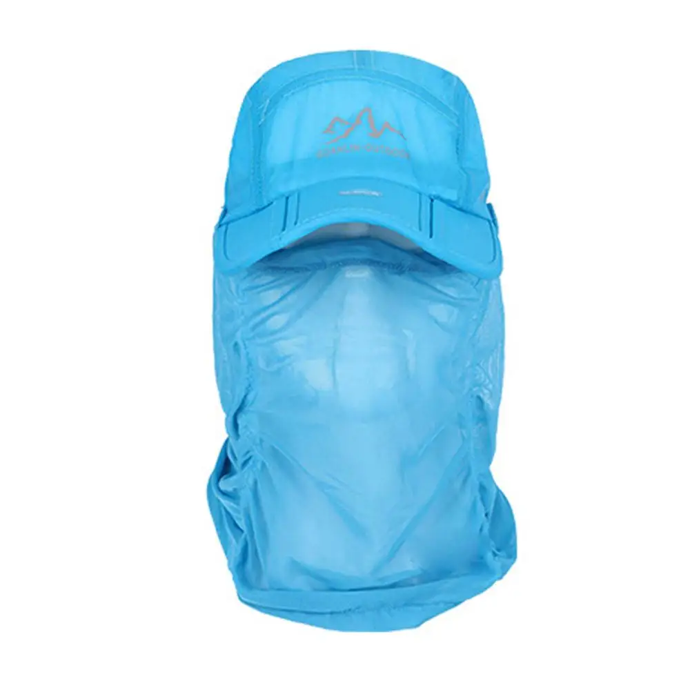 Free Fisher Outdoor Sport Hiking Visor Hat UV Protection Face Neck Cover Mens Fishing Sun Protect Cap Foldable Women Anti-UV | Спорт и