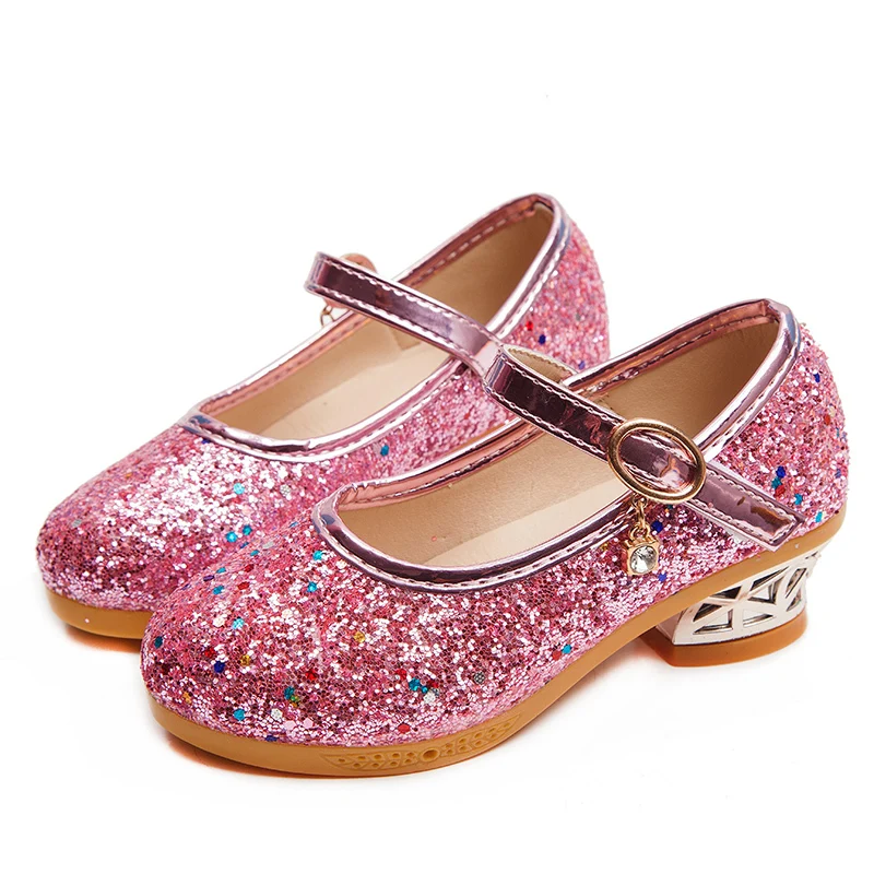 Детские сандалии кожаные туфли с узлом принцессы для девочки детская блестящая