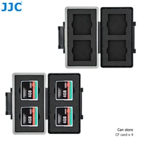 jjc 4 slots cf card holder case box compact flash memory card storage for canon 5dm4 5dm3 5dm2 5d 5ds r 7dm2 7d 1dc 1dx 1ds 1d