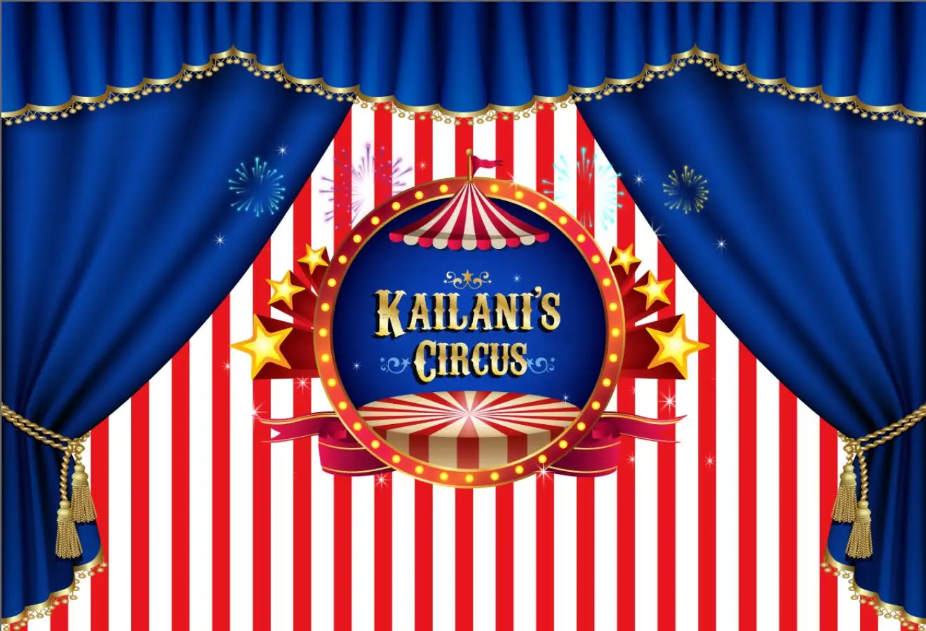 Виниловый фон для студийной фотосъемки с изображением карнавала цирка ярмарки