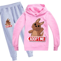 adopt me set cotton toddler girl clothes pink shirt spring clothes for kids children clothes girls long sleeve tshirt hoodies