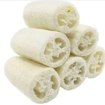 NATURE 6pcs/pack of Organic Loofahs Loofah Spa Exfoliating Scrubber natural Luffa Body Wash Sponge Remove Dead Skin Made Soap 2