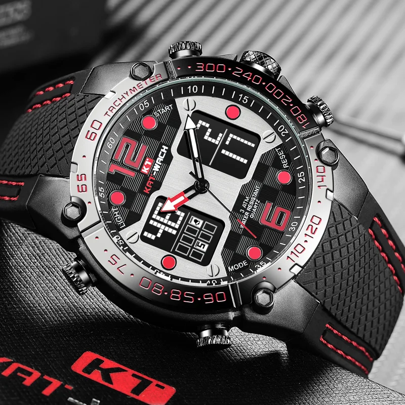 Светодиодные цифровые часы водонепроницаемые военные наручные светящиеся