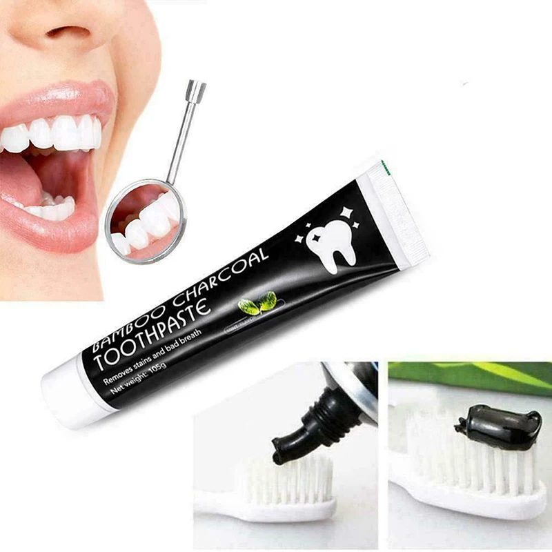 

Economical Bamboo Charcoal Toothpaste Teeth Whitening Black Removes Stains Tooth Care ds99