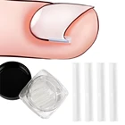 Пластиковый наполнитель для вросших ногтей, 10 шт., подушечка для ногтей, паз для ногтей, рандомный инструмент, лечение паронихии, коррекция бурсита