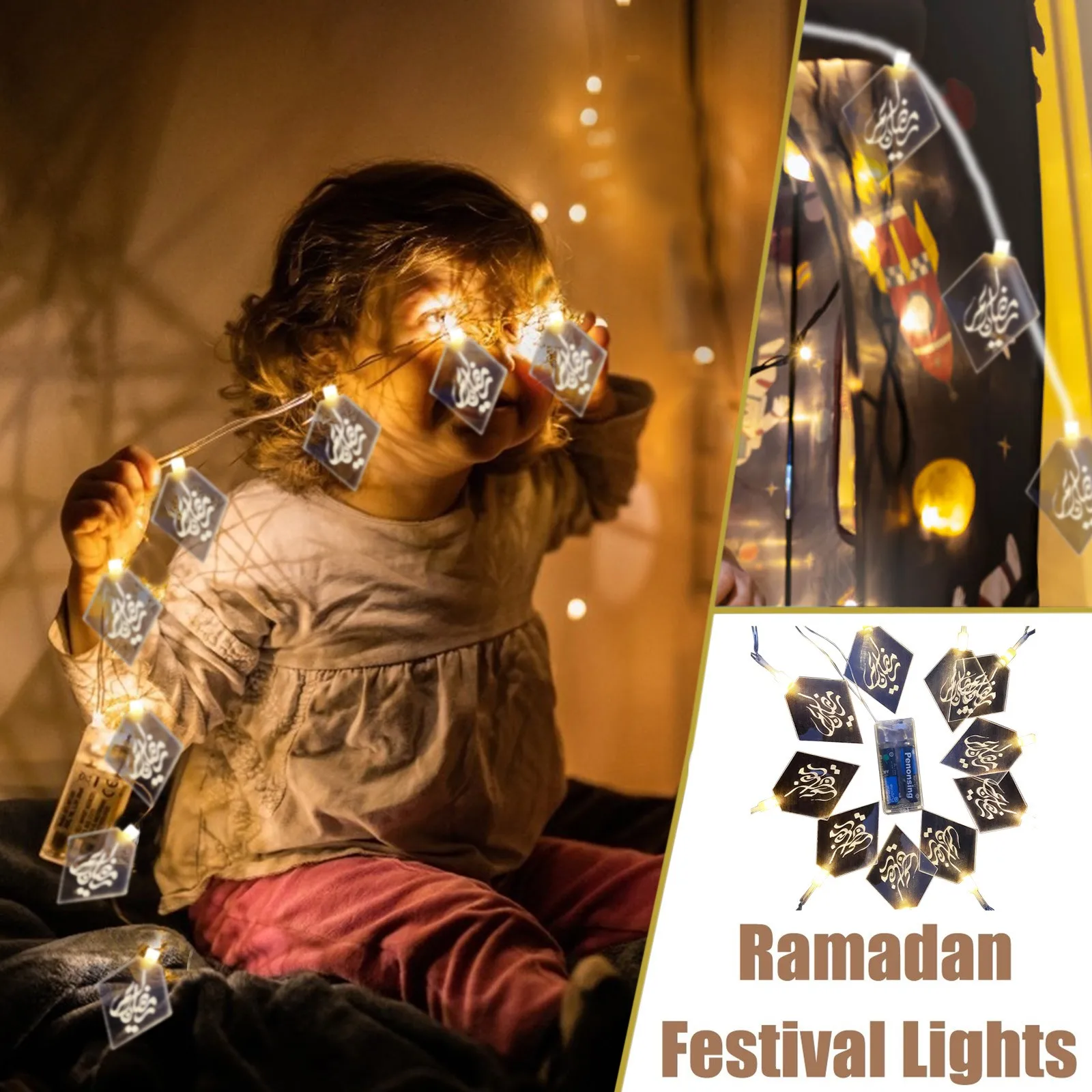 

Ramadan Decoration Handicraft LED Decoration Ramadan Eid Mubarak Gift Decoration Handicraft Festival Bedroom Garden Decoration