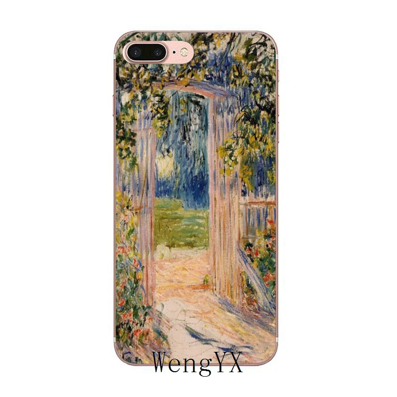 Новинка чехол Monet в виде садового лотоса для iPhone 11 Pro XS Max XR X 8 7 6 6S Plus 5 фотоблесток
