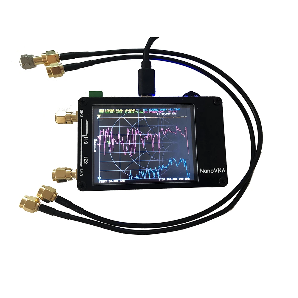 Lusya NanoVNA 2 8 дюймовый сенсорный ЖК HF VHF UHF УФ векторный сетевой анализатор 50 кГц 300