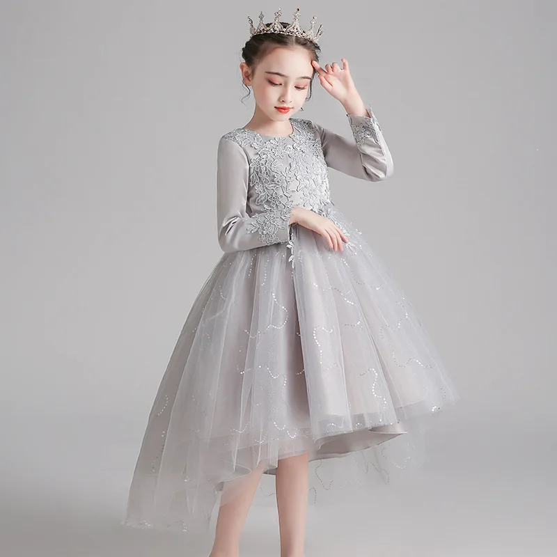 

Kids Dress For Girls Costumes Wedding Birthday New Year Party Tail Evening Elegant Princess Summer Children’s Dress 4-12 yrs