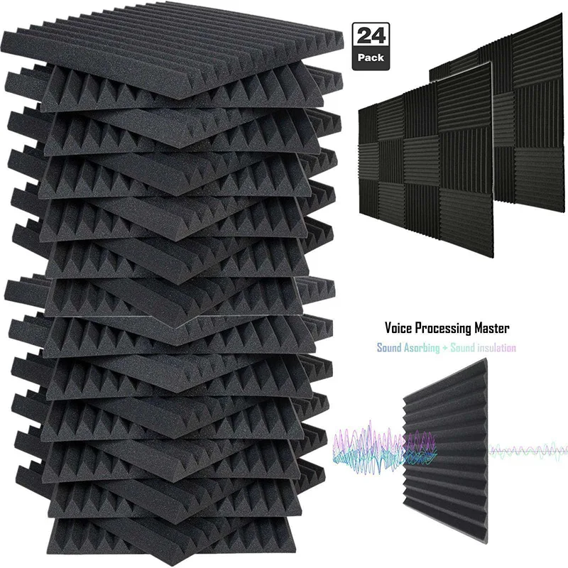 Акустические панели из пены звукоизоляционные студийные клиновидные плитки для