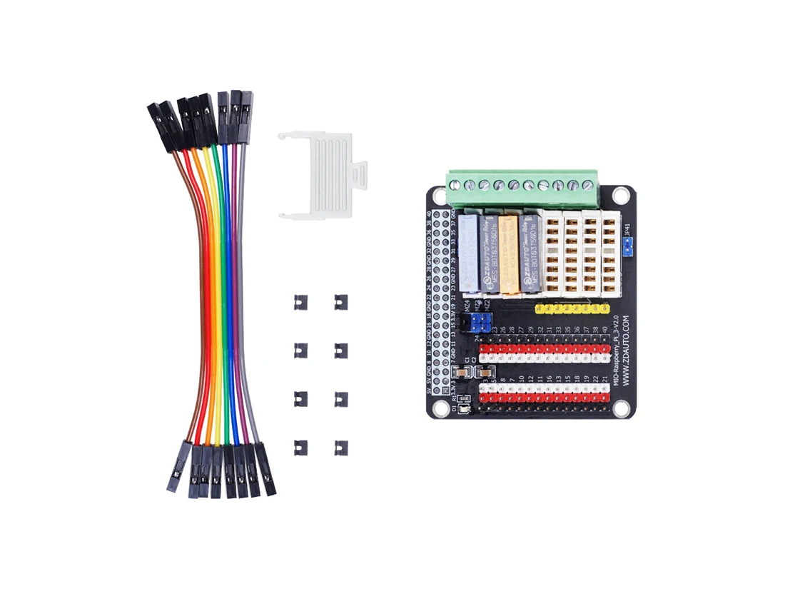 Raspberry Pi высокоточная плата AD/DA Бортовая ADS1256 DAC8532 соединение