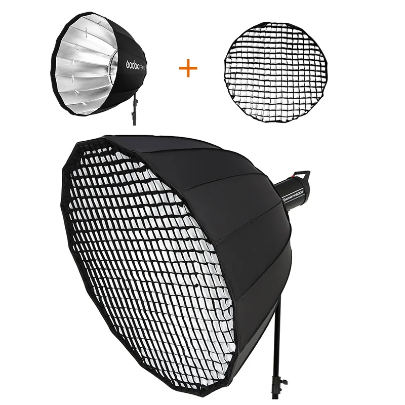 Godox Portable P120L P120H 120cm Deep Parabolic Softbox Honeycomb Grid | Электроника