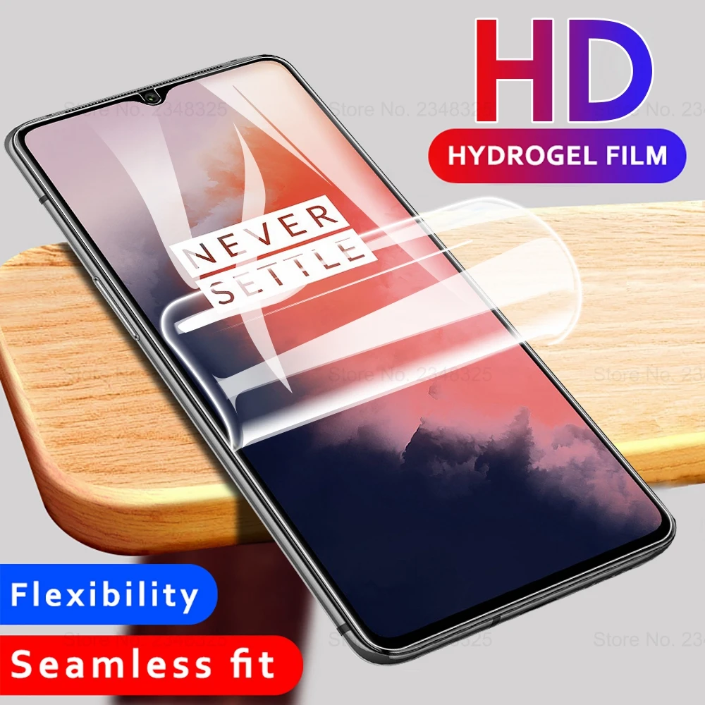 2 в 1 мягкая Гидрогелевая пленка + стекло для объектива камеры Oneplus 7T Pro 6t чехол One Plus