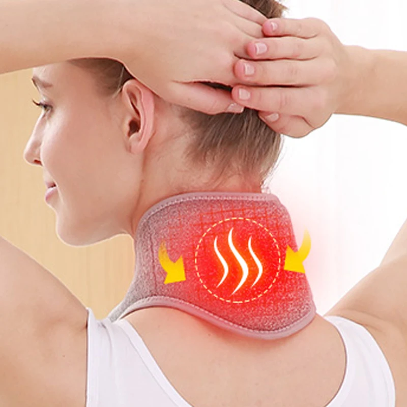 S Microwave Self Heating Cervical Brace Wrap With Magnetic T