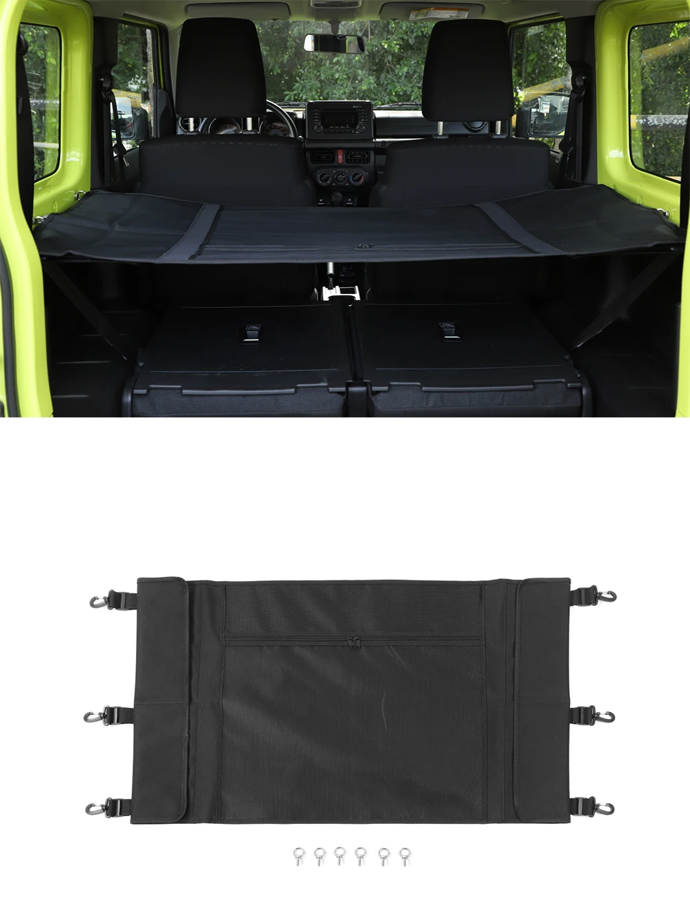 

Jimny, изоляционная сетка для багажника автомобиля, органайзер для багажника, грузовая сетка для Suzuki Jimny 2019-2020