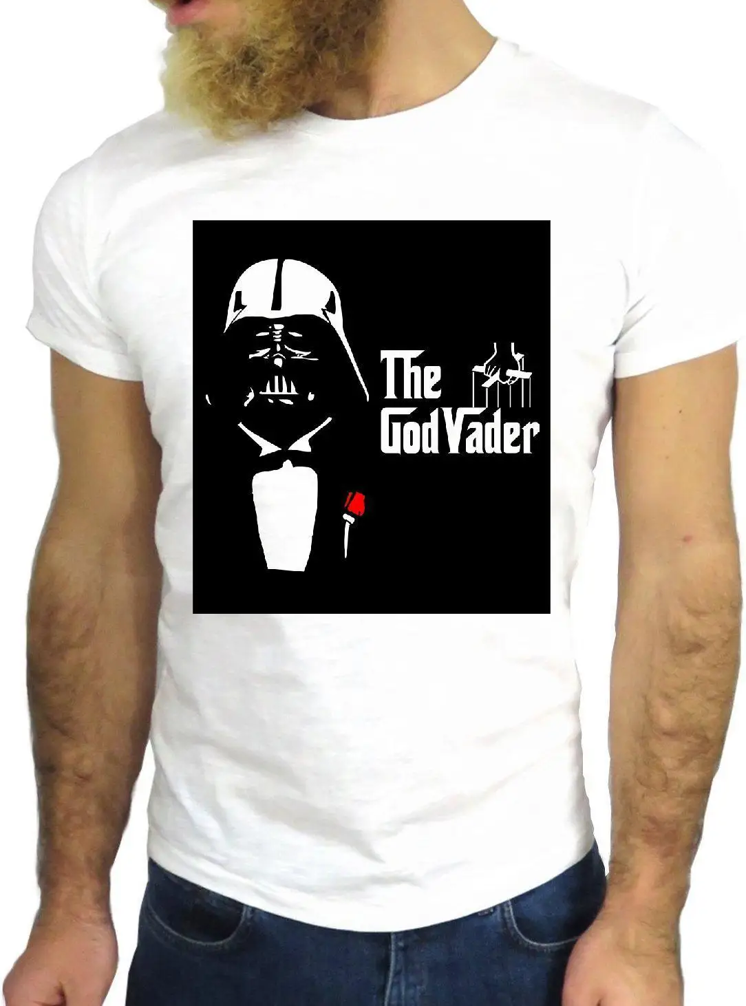 

2019 New Fashion O Neck Slim Fit Tops Godvader Fun Cool Vintage Rock Funny Fashion Cartoon Ni Cotton Tops Tees