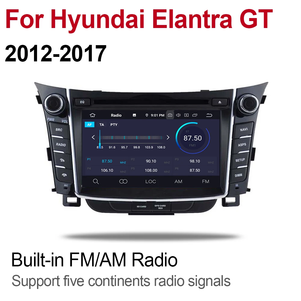 ZaiXi для Hyundai Elantra GT 2012 ~ 2017 автомобильный Android 9 GPS навигационная мультимедийная