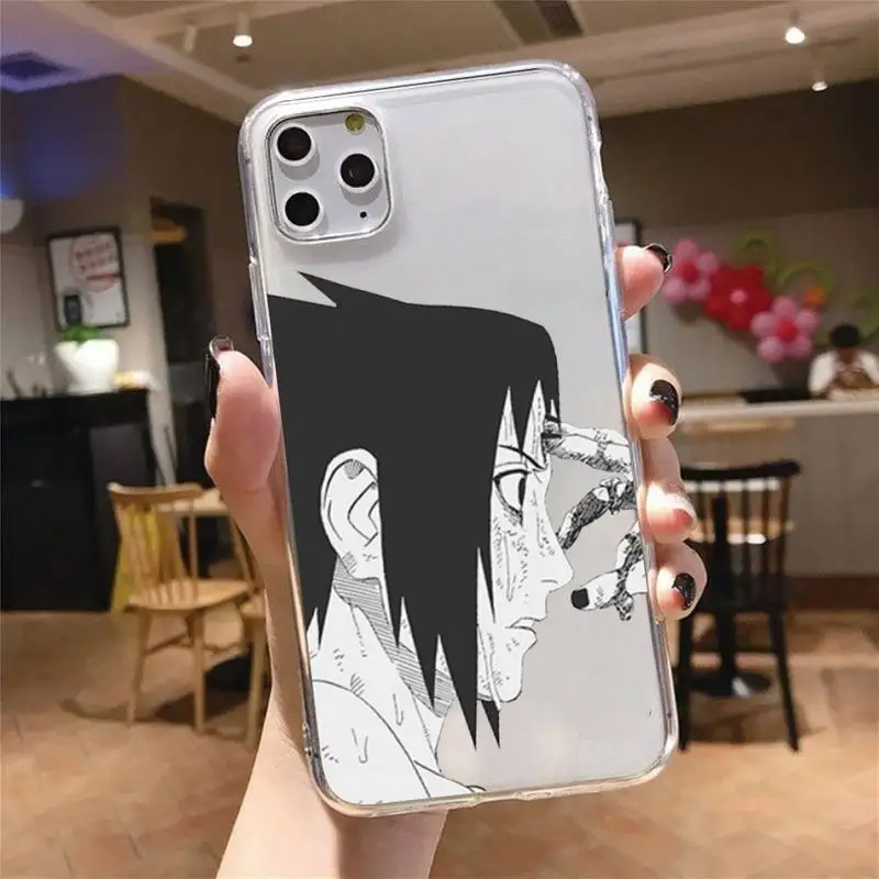 

Anime Naruto Uzumaki Sasuke kakashi Phone Case Transparent soft For iphone 5 5s 5c se 6 6s 7 8 11 12 plus mini x xs xr pro max