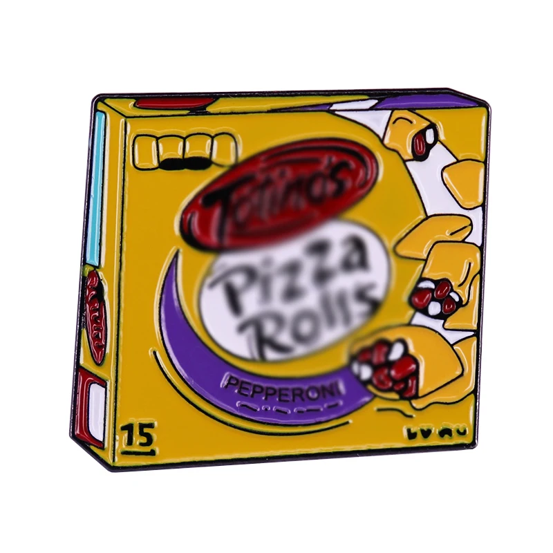 Эмалированная булавка TTTotino's в виде рулонов пиццы значок для еды Подарочная