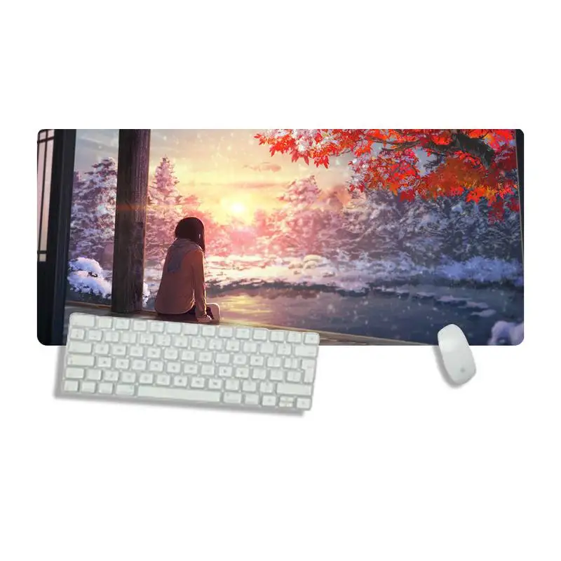 

Anime beautiful Scenery Large Mouse pad Computer mat Desk Table Protect Game Office Work Mouse Mat pad Non-slip Laptop Cushion