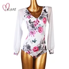 Индивидуальное боди, трико для женских танцев, вальс, танго, стандартный костюм, боди, комбинезон D0807