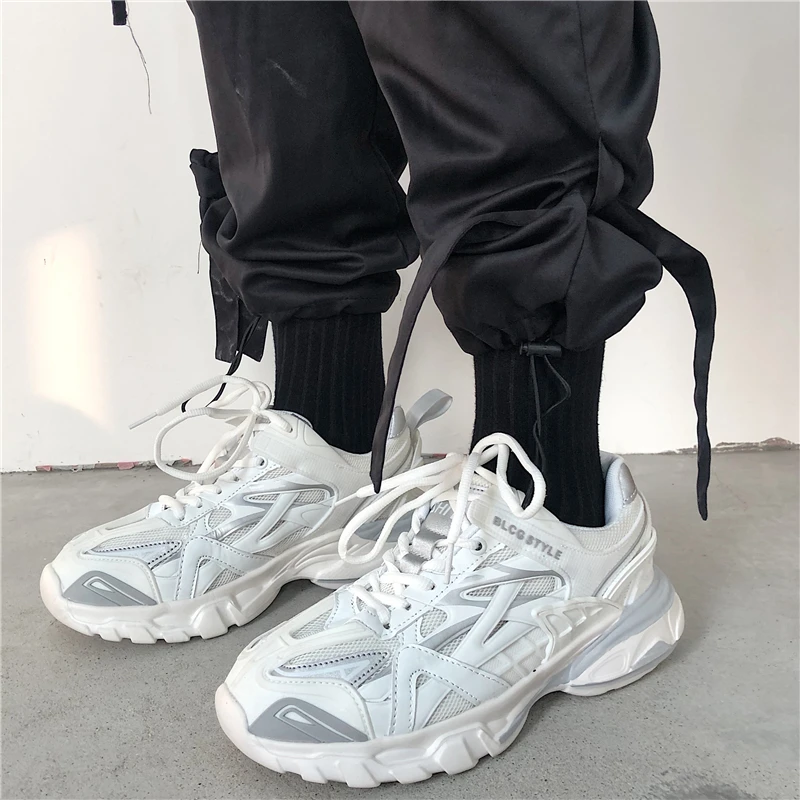 Весна 2020 Новый Гонконгский стиль ретро старый папа обувь мужские ins супер огонь