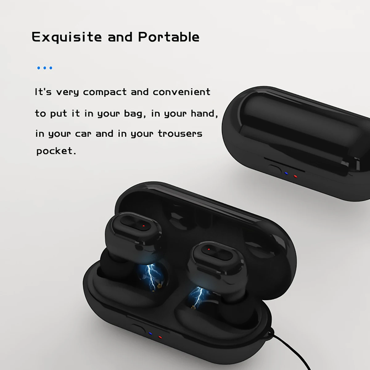 N9 TWS портативная беспроводная bluetooth-гарнитура с подвесной линией стерео объемные