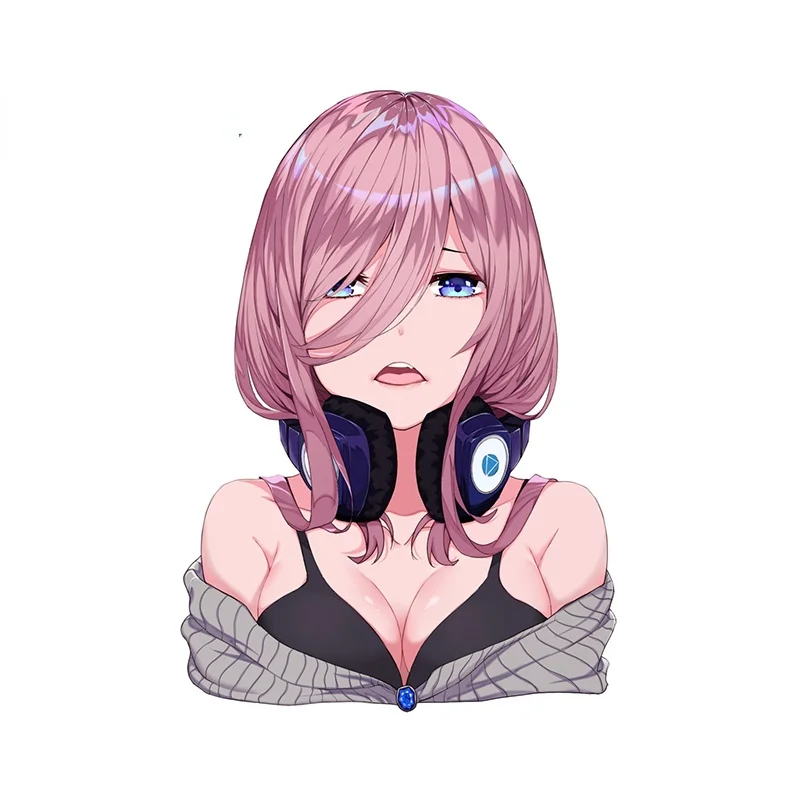 

Забавные автомобильные наклейки Miku Nakano граффити наклейка водонепроницаемый Стайлинг устойчивость к царапинам KK13 * 9 см