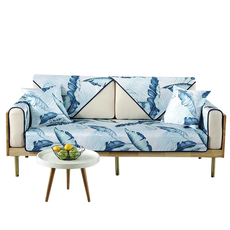 Скандинавские чехлы для диванов из ледяного шелка нескользящая крутая подушка