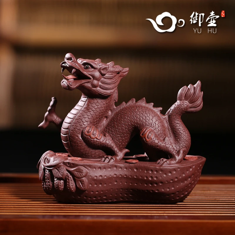 

of yixing purple sand zodiac tea pet manually dragon sculpture tea play furnishing articles tea accessories business