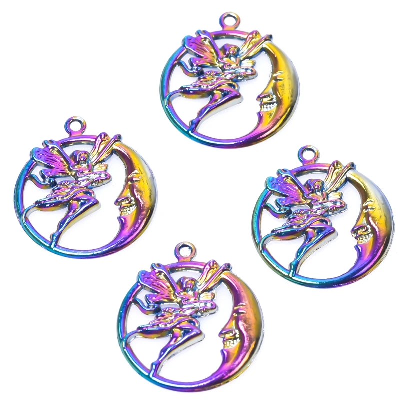 

Vintage Cartoon Butterfly Angel Fairy Pendant Necklace Diy Women Statement Jewelry Choker Necklaces Accessories