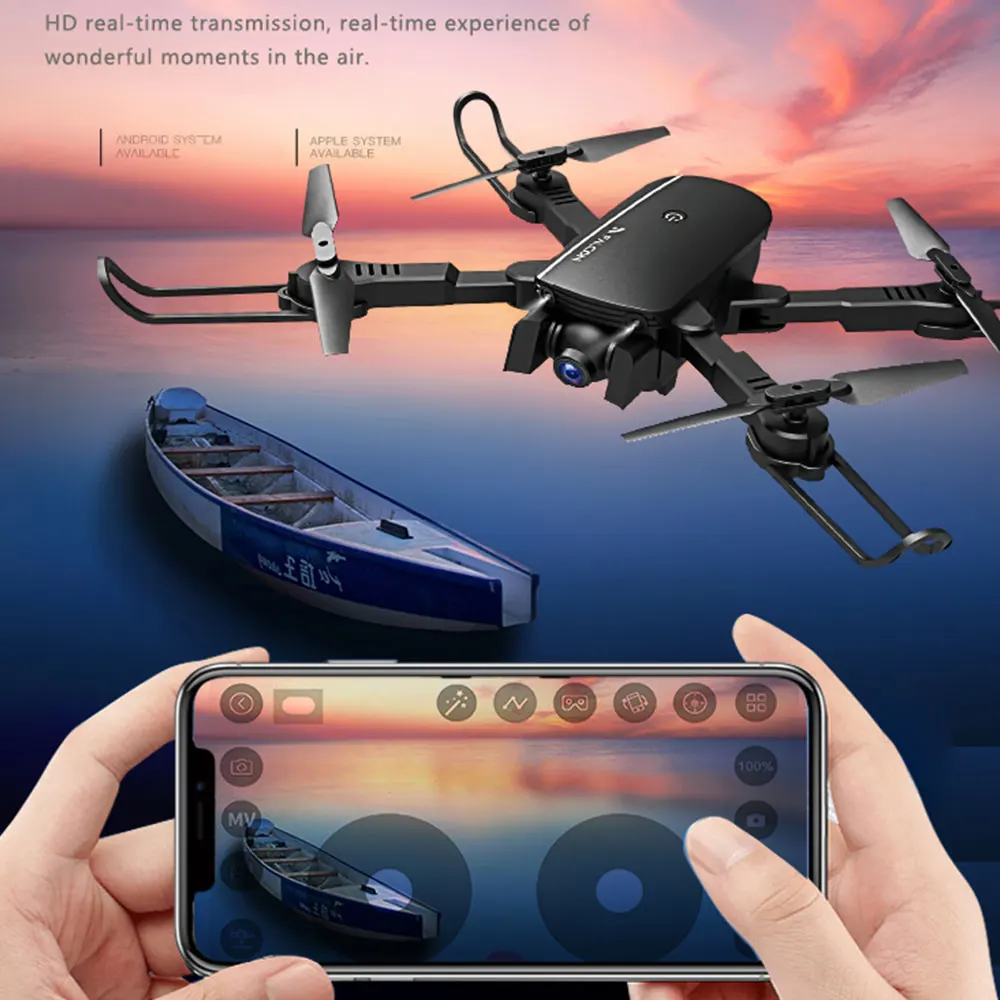 1808 профессиональная камера Дрон 4K WIFI HD FPV RC самолет Квадрокоптер вертолет селфи